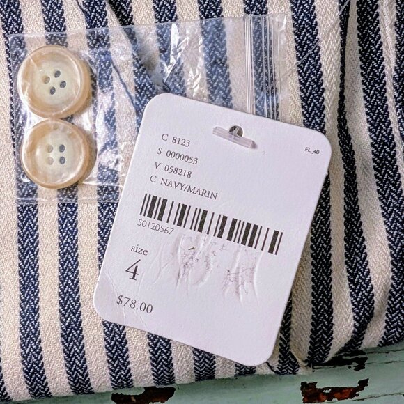 Free People Frankie Striped High Waist Skinny Pants SIZE 4 NWT - Picture 7 of 9